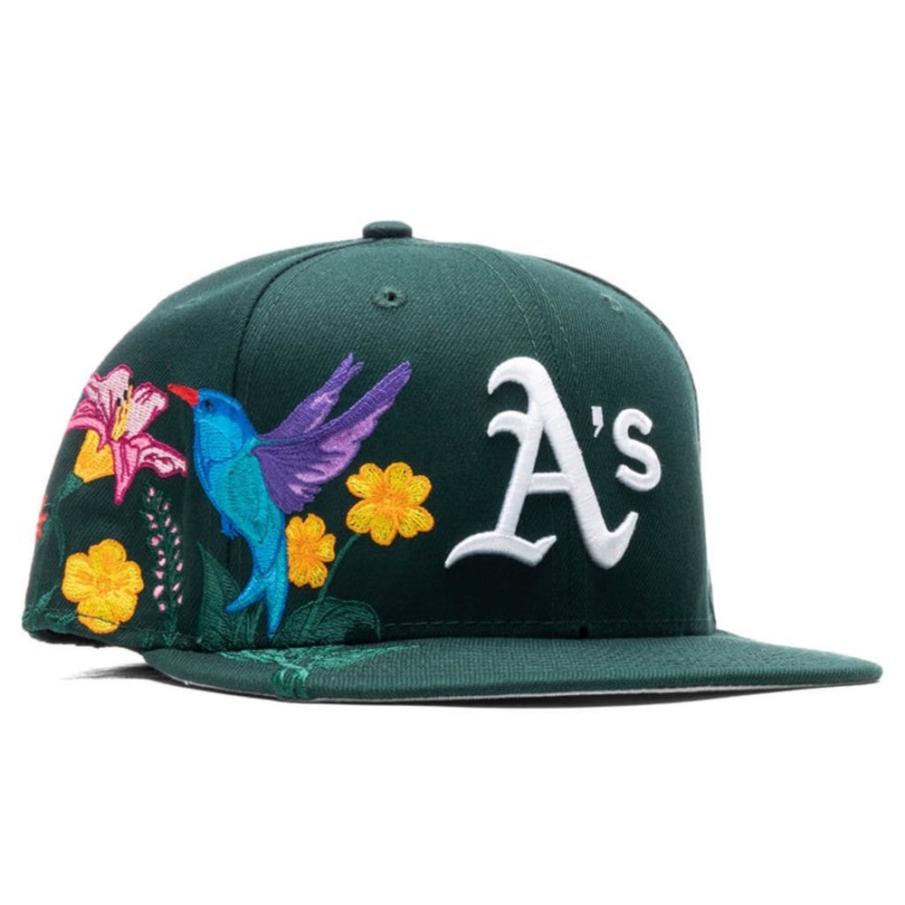 Athletics New Era Green Blooming 59FIFTY Fitted Hat -Oakland Las Vegas A’s 7 1/4